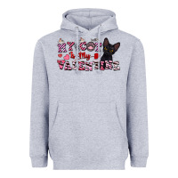 Heather Grey my cat is my valentine Heavyweight Hoodie - FaDigitalArtStudio