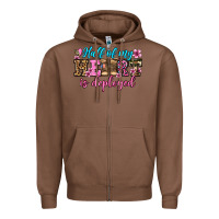 Chestnut half of my haert is deployed olivia Zipper Hoodie - OliviaCreatesArt