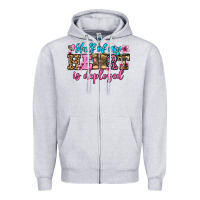 Heather Grey half of my haert is deployed olivia Zipper Hoodie - OliviaCreatesArt