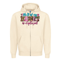 Sandshell half of my haert is deployed olivia Zipper Hoodie - OliviaCreatesArt