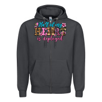 Smoke half of my haert is deployed olivia Zipper Hoodie - OliviaCreatesArt