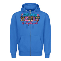 True Royal half of my haert is deployed olivia Zipper Hoodie - OliviaCreatesArt