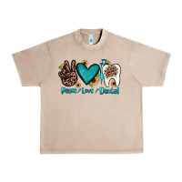 French Oak peace love dental Urban Heavy Tee - JahusDesignShop