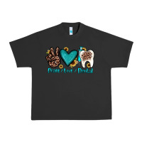 Pigment Black peace love dental Urban Heavy Tee - JahusDesignShop