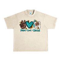 Sandshell peace love dental Urban Heavy Tee - JahusDesignShop