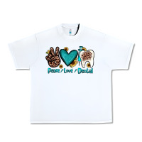 White peace love dental Urban Heavy Tee - JahusDesignShop