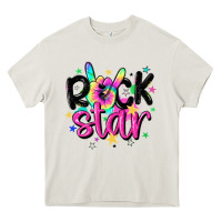 Cream rock star Heavy Core Tee - MaliasSmallBusiness