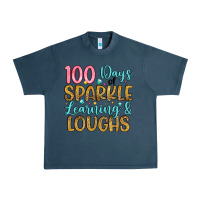Midnight Navy 100 days of sparkle learning and loughs Urban Heavy Tee - Artiststas