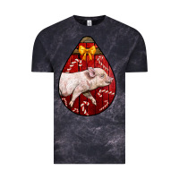 Cloud Black christmas pig Vintage Tee - LillyAllenDesigns