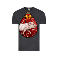 Vintage Black christmas pig Vintage Tee - LillyAllenDesigns