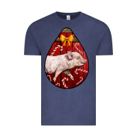 Vintage Denim christmas pig Vintage Tee - LillyAllenDesigns