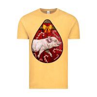 Vintage Mustard christmas pig Vintage Tee - LillyAllenDesigns