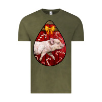 Vintage Olive christmas pig Vintage Tee - LillyAllenDesigns