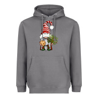 Storm Christmas Gnome With Cookie Heavyweight Hoodie - BundleAndBundleShop