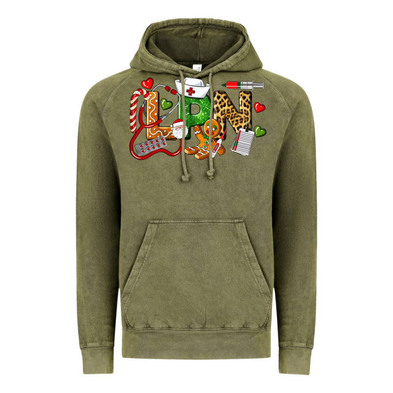 Christmas Lpn Certified Nursing Assistant Vintage Hoodie by LillyAllenDesigns | Teevron