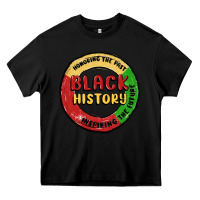 Black honoring the past inspiring future Heavy Core Tee - MaliasSmallBusiness