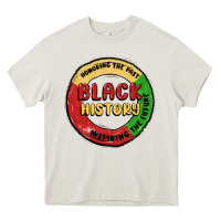 Cream honoring the past inspiring future Heavy Core Tee - MaliasSmallBusiness