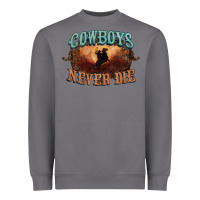 Storm Cowboys never die Heavyweight Sweatshirt - HowdyJamesFarm