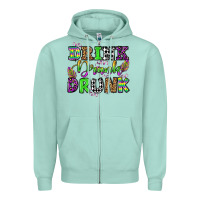 Seafoam drink drank drunk mardi gras olivia Zipper Hoodie - OliviaCreatesArt