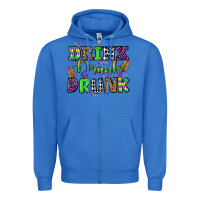 True Royal drink drank drunk mardi gras olivia Zipper Hoodie - OliviaCreatesArt
