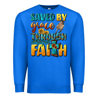 True Royal saved by grace through faith Premium Sweatshirt - BundleAndBundleShop