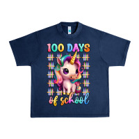 Navy 100 days of school unicorn Urban Heavy Tee - Artiststas