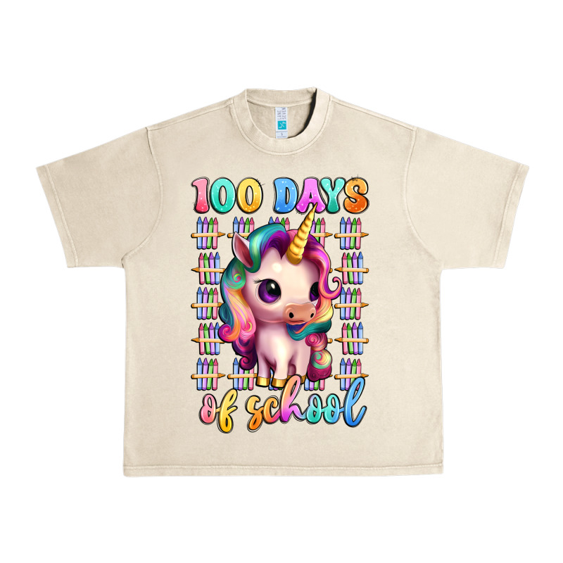 100 Days Of School Unicorn Urban Heavy Tee by Artiststas | Teevron