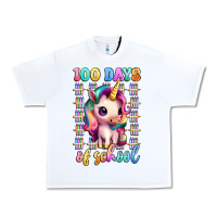 White 100 days of school unicorn Urban Heavy Tee - Artiststas
