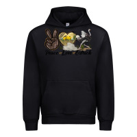 Black peace love ostrich Urban Hoodie - LillyAllenDesigns