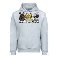 Heather Grey peace love ostrich Urban Hoodie - LillyAllenDesigns