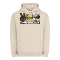 Peace Love Ostrich Urban Hoodie | Teevron