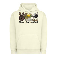 Pigment Pistachio peace love ostrich Urban Hoodie - LillyAllenDesigns