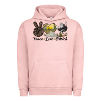 Pigment Salmon peace love ostrich Urban Hoodie - LillyAllenDesigns