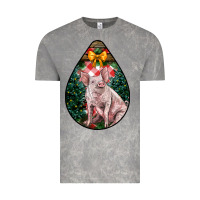 Cloud Rock christmas pig Vintage Tee - LillyAllenDesigns