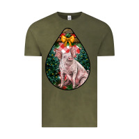 Vintage Olive christmas pig Vintage Tee - LillyAllenDesigns