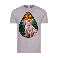 Vintage Zinc christmas pig Vintage Tee - LillyAllenDesigns