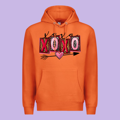 Xoxo Love Valentine's Day Premium Hoodie Designed By Fadigitalartstudio