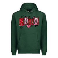 Sports Green Xoxo love Valentine's Day Premium Hoodie - FaDigitalArtStudio