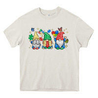 Cream autism gnome Heavy Core Tee - MaliasSmallBusiness