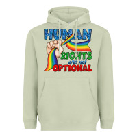 Matcha Human Rights Are Not Optional Heavyweight Hoodie - BundleAndBundleShop