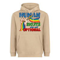 Mushroom Human Rights Are Not Optional Heavyweight Hoodie - BundleAndBundleShop