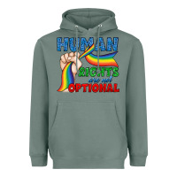 Sage Human Rights Are Not Optional Heavyweight Hoodie - BundleAndBundleShop
