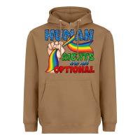 Toasted Coconut Human Rights Are Not Optional Heavyweight Hoodie - BundleAndBundleShop