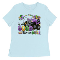 Baby Blue let the good times roll Ladies Tee - MaliasSmallBusiness