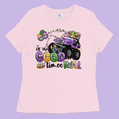 Let The Good Times Roll Ladies Tee Designed By Maliassmallbusiness