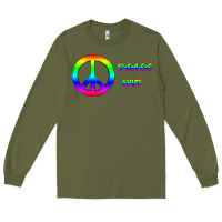 Army Green Peace Out Long Sleeve Tee - Bettercallsaul