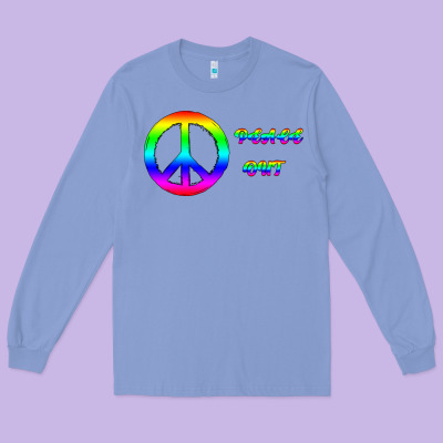 Peace Out Long Sleeve Tee Designed By Bettercallsaul