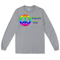 Heather Grey Peace Out Long Sleeve Tee - Bettercallsaul