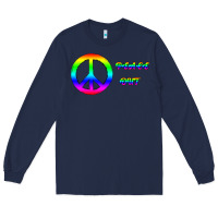 Navy Peace Out Long Sleeve Tee - Bettercallsaul