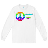 White Peace Out Long Sleeve Tee - Bettercallsaul